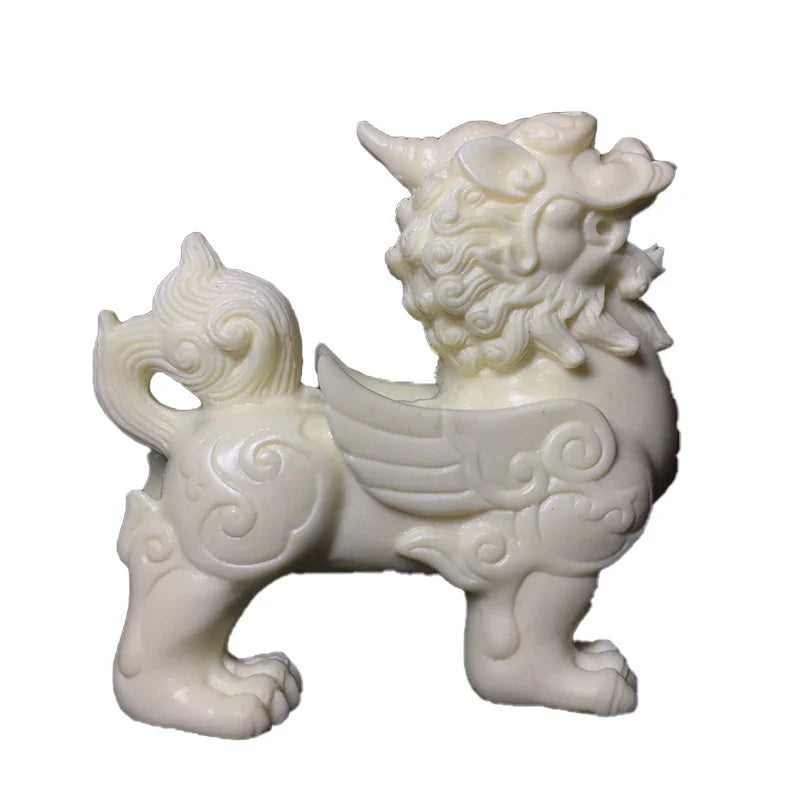 Mascot Kirin Decorative Statue Resin Art Sculpture Mythical Animals Home Room, Office Feng Shui Statue Free delivery A pair