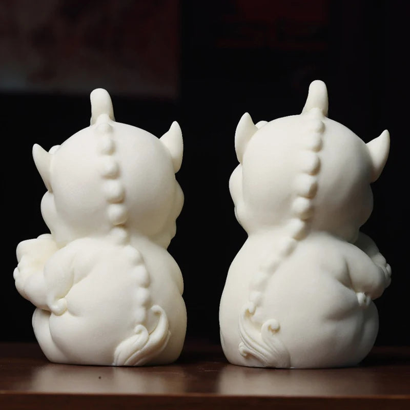 Mascot Pixiu Fortune Small Figurine Resin sculpture Chinese Mythical Small Animals  Home living room lucky ornaments