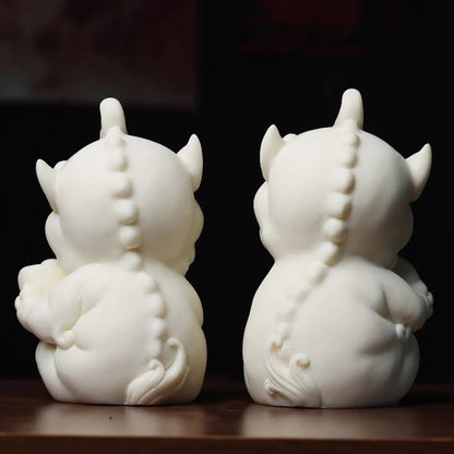 Mascot Pixiu Fortune Small Figurine Resin sculpture Chinese Mythical Small Animals  Home living room lucky ornaments