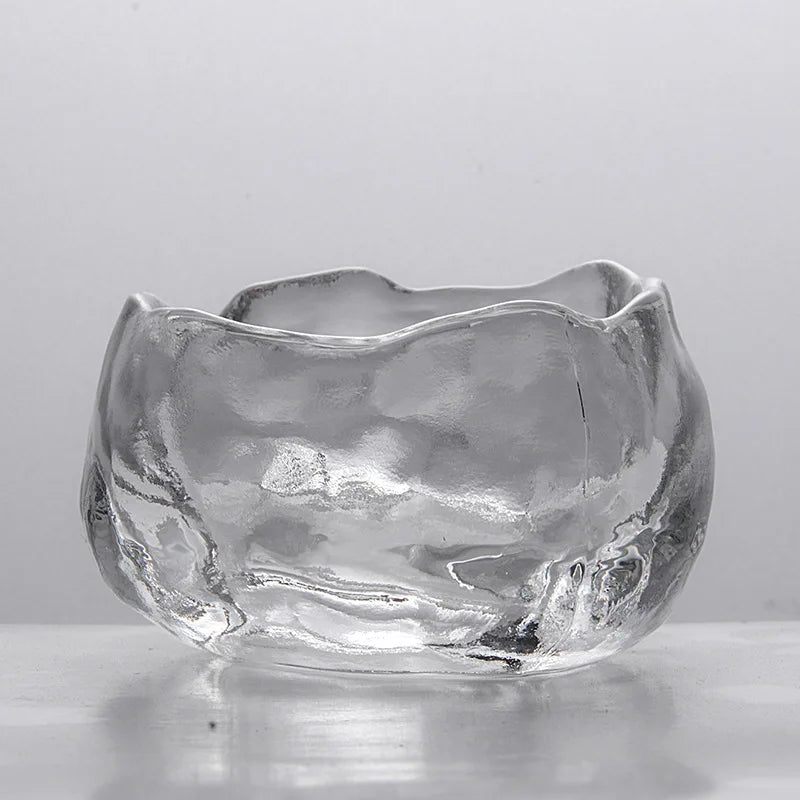 Master Cup New Japanese Style Glass First Snow Women's Tea Set Gradient Pink Hostess Teacup Drinkware Kitchen Dining Bar Home