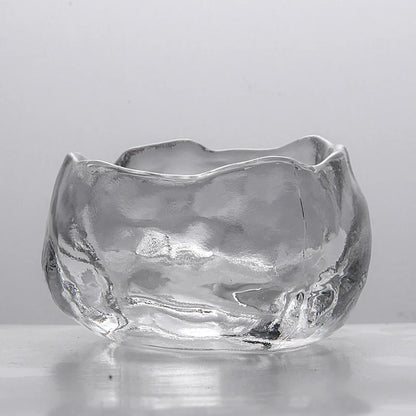 Master Cup New Japanese Style Glass First Snow Women's Tea Set Gradient Pink Hostess Teacup Drinkware Kitchen Dining Bar Home