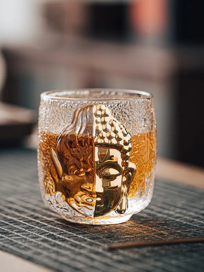 Master Cup Tea Set Luxury Crystal Glass Yinian Buddha Cup Jianzhan Household Cups Teaware Kitchen Dining Bar Home Garden