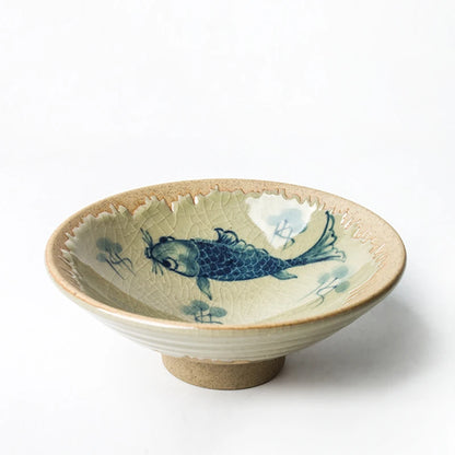Master Hand Painted Golden Fish Pottery Cups Tea Cup Set Teaware Lotus Hat Bowl For Tea Ceremony Coffee Mugs