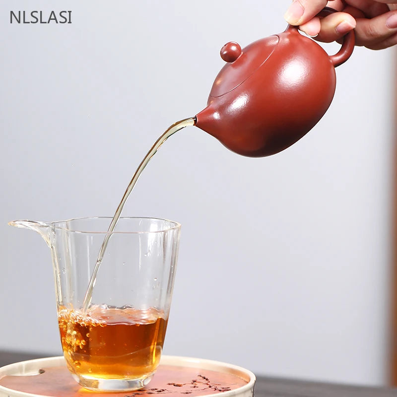 Master Handmade Xishi Tea Pot Chinese Yixing Purple Clay Teapot Boutique Dahongpao Filter Beauty Kettle Household Zisha Teaware