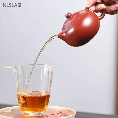 Master Handmade Xishi Tea Pot Chinese Yixing Purple Clay Teapot Boutique Dahongpao Filter Beauty Kettle Household Zisha Teaware