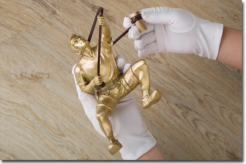 Master engraver Limited Edition TOP Copper Carving Art # home company BAR CLUB WALL Extreme SPORT Rock Climbing ART Sculpture