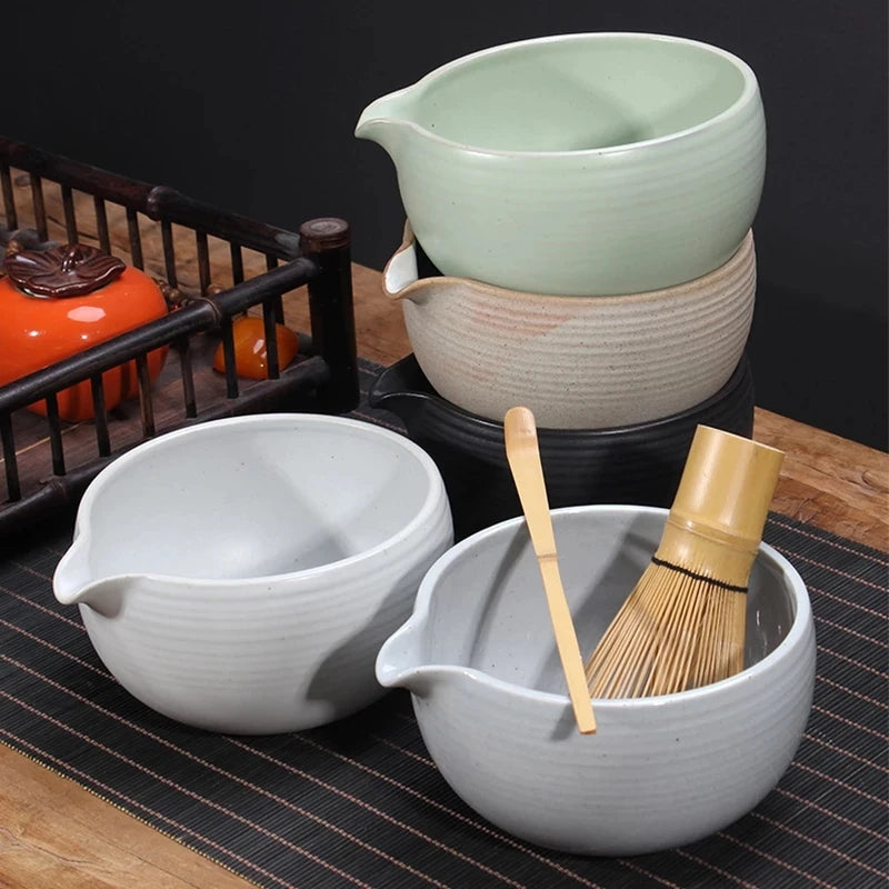 Matcha Bowl Japanese Matcha Ceramic Tea Bowl Retro Japanese Kung Fu Tea Set Tea Bowl Tea Set Accessories