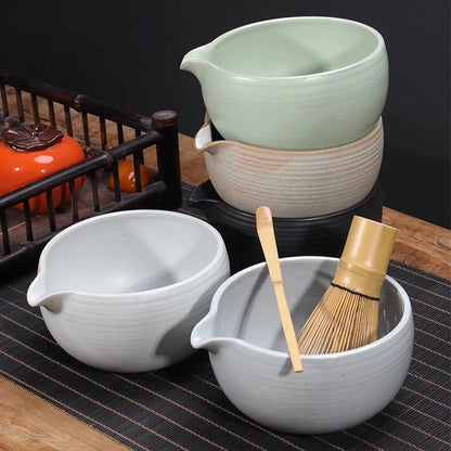Matcha Bowl Japanese Matcha Ceramic Tea Bowl Retro Japanese Kung Fu Tea Set Tea Bowl Tea Set Accessories