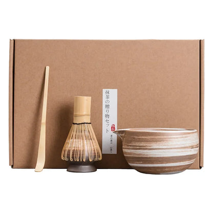 Matcha Bowl Japanese Tea Set for Matcha Tea Tea Whisk Bamboo Matcha Brush Hundred Benli Song Dynasty Point Tea Ceremony Zen