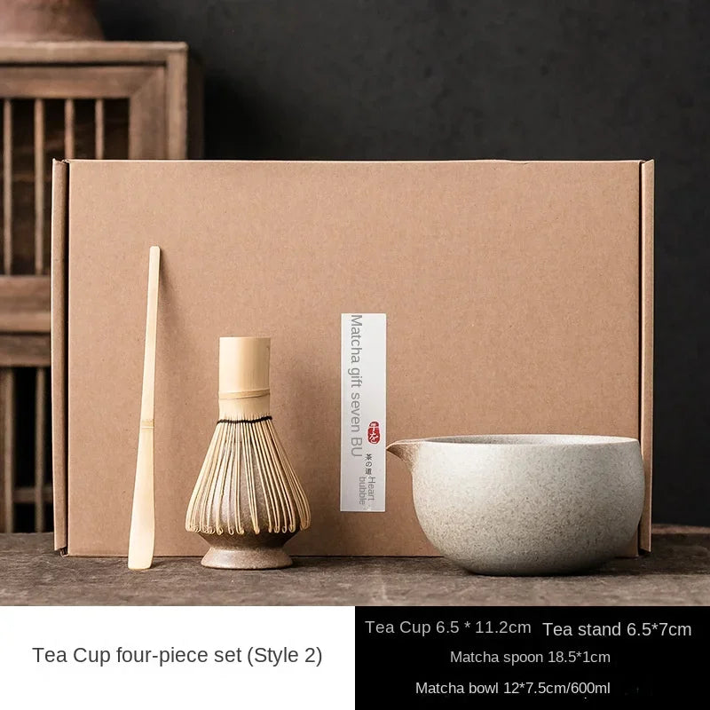 Matcha Bowl Japanese Tea Set for Matcha Tea Tea Whisk Bamboo Matcha Brush Hundred Benli Song Dynasty Point Tea Ceremony Zen