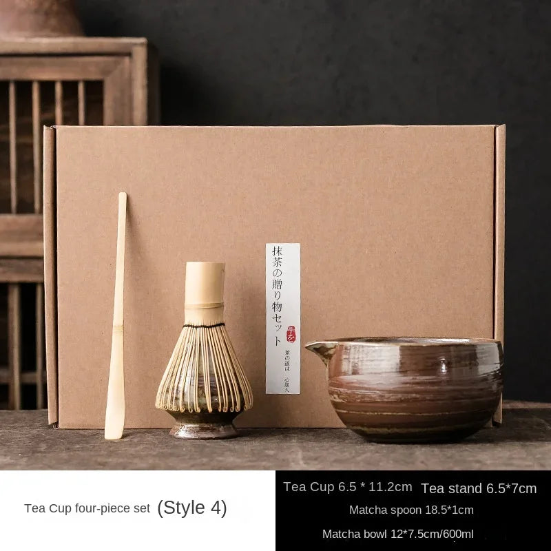 Matcha Bowl Japanese Tea Set for Matcha Tea Tea Whisk Bamboo Matcha Brush Hundred Benli Song Dynasty Point Tea Ceremony Zen