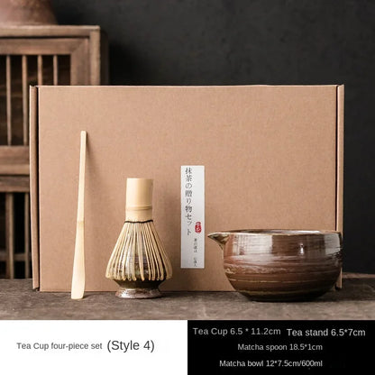 Matcha Bowl Japanese Tea Set for Matcha Tea Tea Whisk Bamboo Matcha Brush Hundred Benli Song Dynasty Point Tea Ceremony Zen