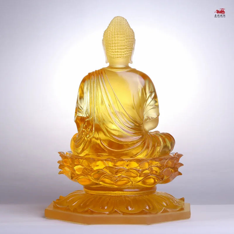 Medicine Great Wish Buddha Glazed ornaments Medicine  Glazed Light Buddha Monastery  Home Worship Household