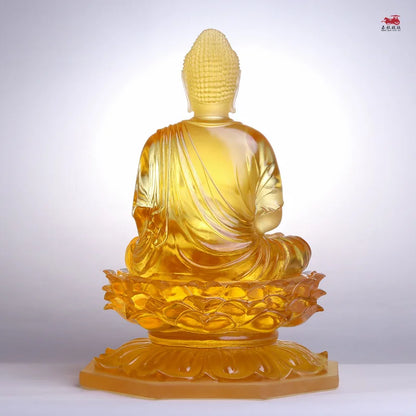 Medicine Great Wish Buddha Glazed ornaments Medicine  Glazed Light Buddha Monastery  Home Worship Household