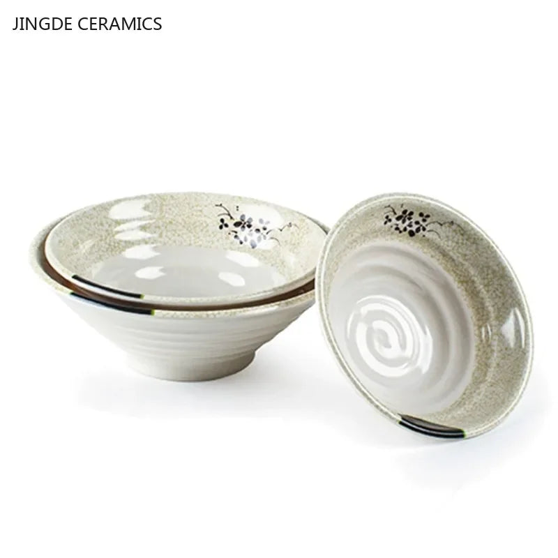 Melamine Noodle Bowl Household Plastic Tableware Restaurant Commercial Ramen Salad Bowl Thickened Not Easily Broken Soup Bowls
