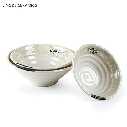 Melamine Noodle Bowl Household Plastic Tableware Restaurant Commercial Ramen Salad Bowl Thickened Not Easily Broken Soup Bowls
