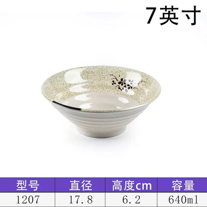 Melamine Noodle Bowl Household Plastic Tableware Restaurant Commercial Ramen Salad Bowl Thickened Not Easily Broken Soup Bowls