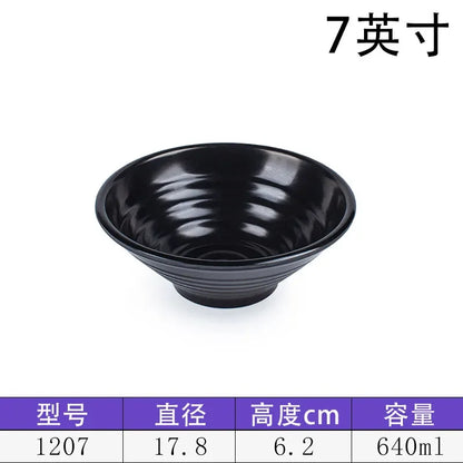 Melamine Noodle Bowl Household Plastic Tableware Restaurant Commercial Ramen Salad Bowl Thickened Not Easily Broken Soup Bowls