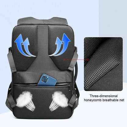 Men 15.6 Inch Laptop Backpack Anti-theft Waterproof Schoolbag Expandable USB Charging Backpack Large Capacity Travel Backpacking