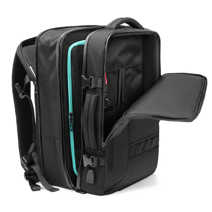 Men 15.6 Inch Laptop Backpack Anti-theft Waterproof Schoolbag Expandable USB Charging Backpack Large Capacity Travel Backpacking