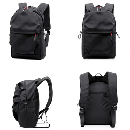 Men 15.6 Inch Laptop Backpack Teenagers Pleated Schoolbag Travel Student Nylon Sports School Book Bag Pack For Male Women Female