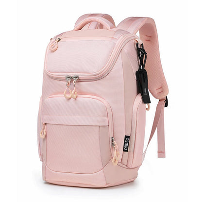 Men 35 L 17.3''Nylon Business Laptop Backpack Scratch Resistance Sports Casual Backpack Unisex Outdoor Travel Waterproof Bags
