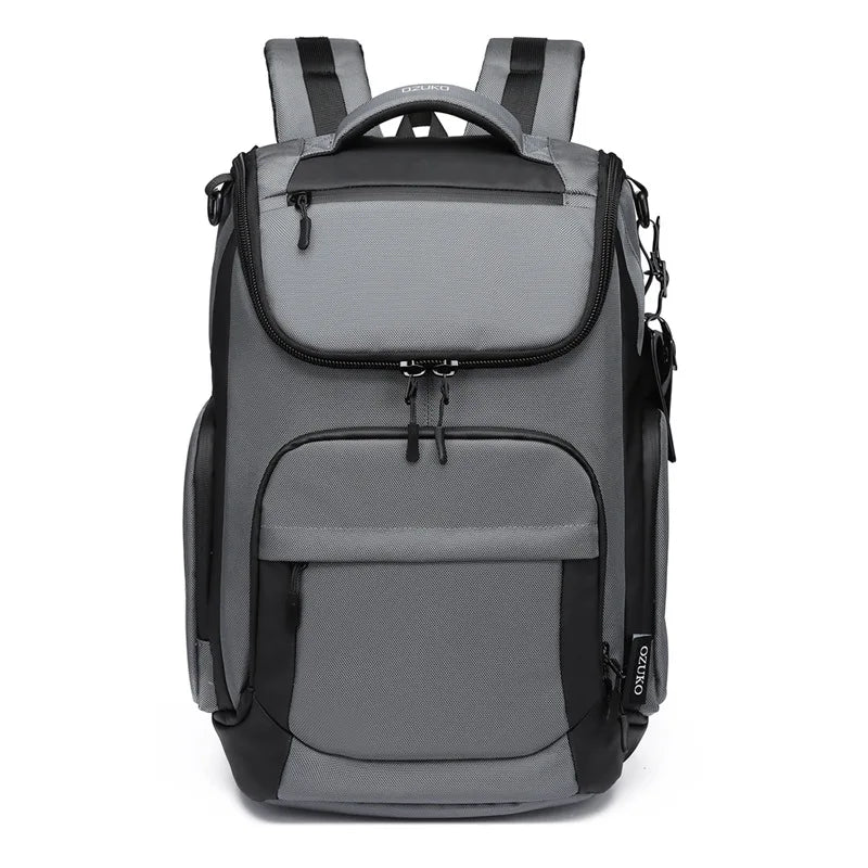 Men 35 L 17.3''Nylon Business Laptop Backpack Scratch Resistance Sports Casual Backpack Unisex Outdoor Travel Waterproof Bags