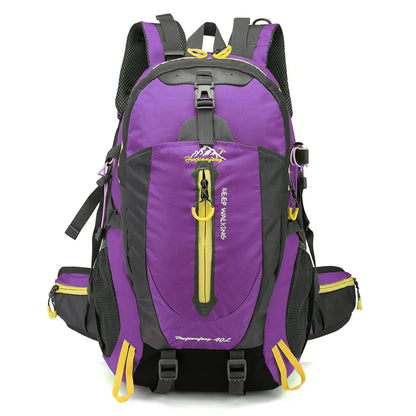 Men 40L unisex waterproof travel Hiking sports bag Outdoor Climbing Mountaineering Camping backpack for male