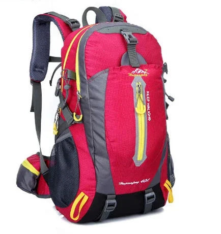 Men 40L unisex waterproof travel Hiking sports bag Outdoor Climbing Mountaineering Camping backpack for male