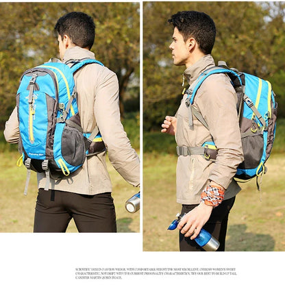 Men 40L unisex waterproof travel Hiking sports bag Outdoor Climbing Mountaineering Camping backpack for male