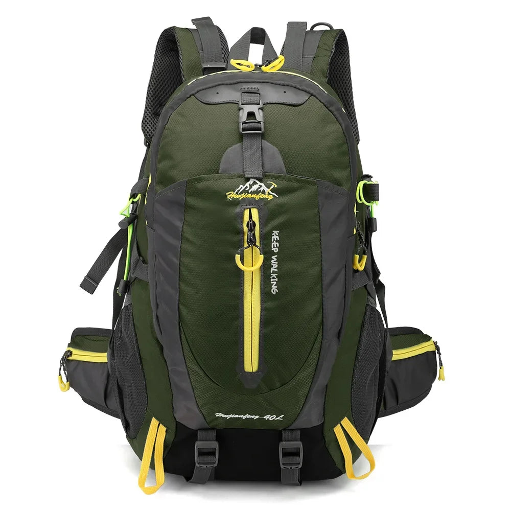 Men 40L unisex waterproof travel Hiking sports bag Outdoor Climbing Mountaineering Camping backpack for male