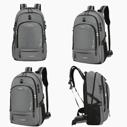 Men 75L Outdoor Climbing Travel Trekking Rucksack Sports Camping Hiking Backpack School Bag Pack For Male Female Women
