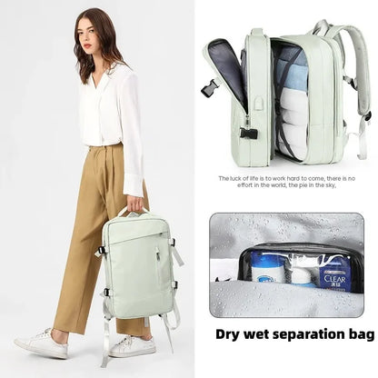 Men And Extendible Travel Backpack Unisex Laptop Bag Women Large Luggage Bags Students Business Trip USB Charge Mochila