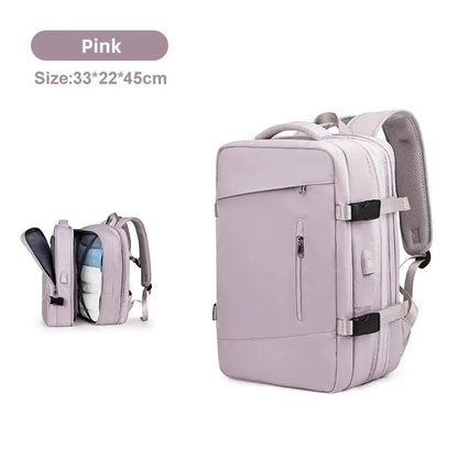 Men And Extendible Travel Backpack Unisex Laptop Bag Women Large Luggage Bags Students Business Trip USB Charge Mochila