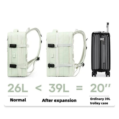 Men And Extendible Travel Backpack Unisex Laptop Bag Women Large Luggage Bags Students Business Trip USB Charge Mochila