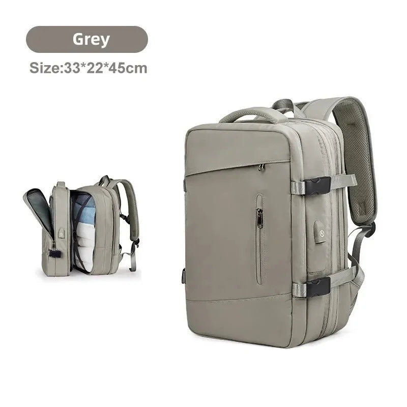 Men And Extendible Travel Backpack Unisex Laptop Bag Women Large Luggage Bags Students Business Trip USB Charge Mochila