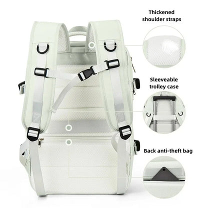Men And Extendible Travel Backpack Unisex Laptop Bag Women Large Luggage Bags Students Business Trip USB Charge Mochila