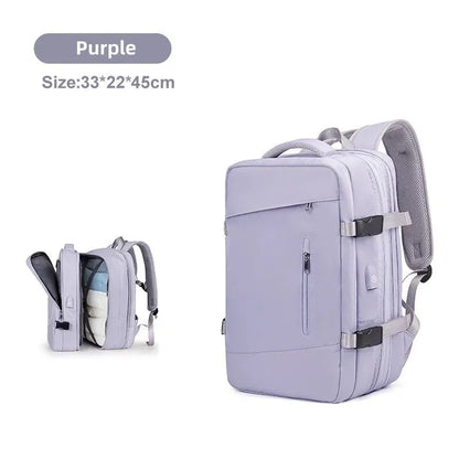 Men And Extendible Travel Backpack Unisex Laptop Bag Women Large Luggage Bags Students Business Trip USB Charge Mochila