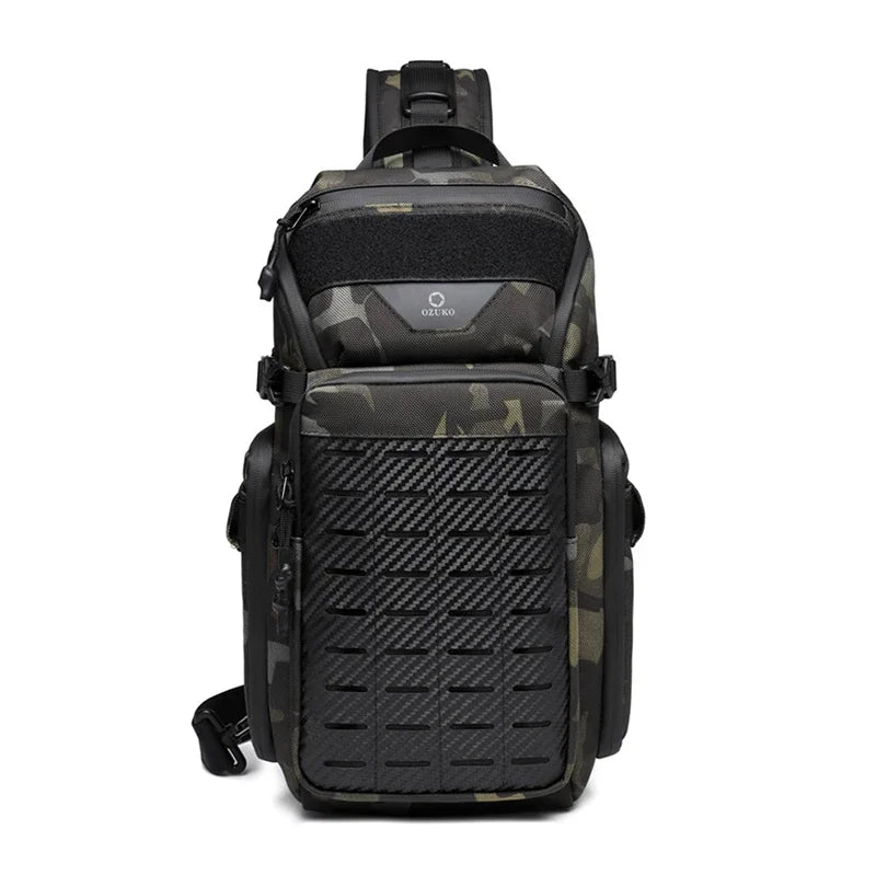 Men Anti Theft Chest Bag Shoulder Bags USB Charging Crossbody Package School Short Trip Messengers Bags Men's Oxford Sling Pack