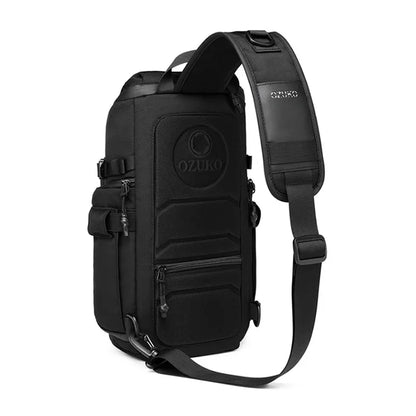 Men Anti Theft Chest Bag Shoulder Bags USB Charging Crossbody Package School Short Trip Messengers Bags Men's Oxford Sling Pack