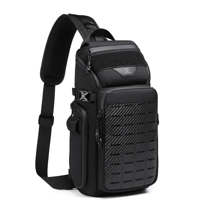 Men Anti Theft Chest Bag Shoulder Bags USB Charging Crossbody Package School Short Trip Messengers Bags Men's Oxford Sling Pack