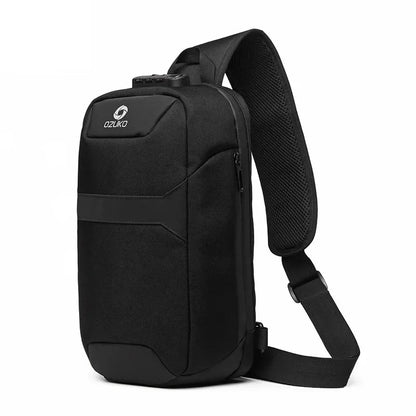 Men Anti-theft Crossbody Bags Male Quality Waterproof USB Port Chest Pack Short Trip Messenger Sling Bag Shoulder Chest Bag