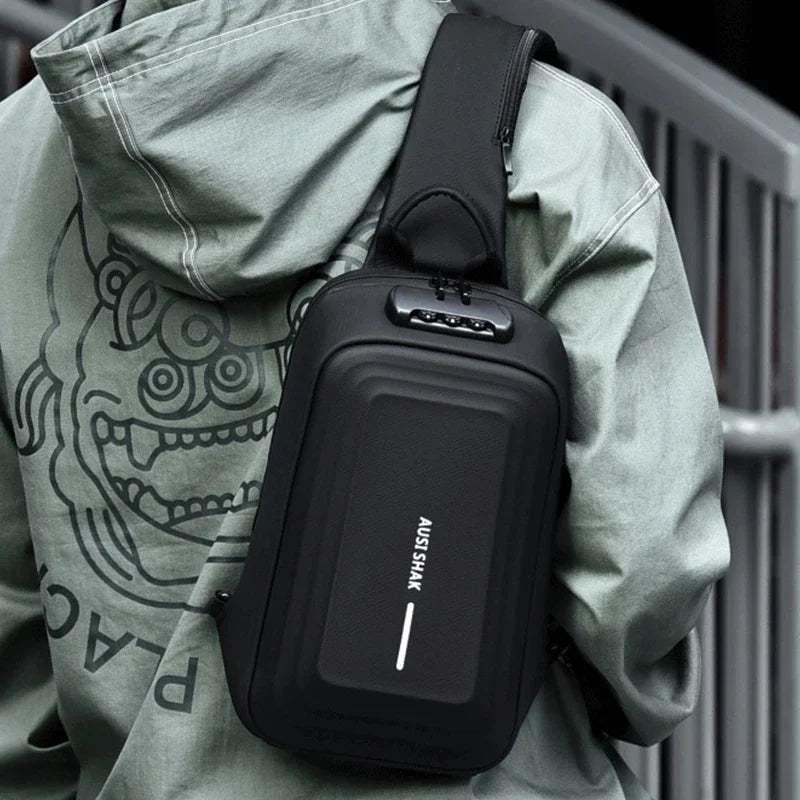 Men Anti-theft Multifunction Shoulder Waterproof Travel Messenger Crossbody Sling Chest Bag Pack For Male Women Female