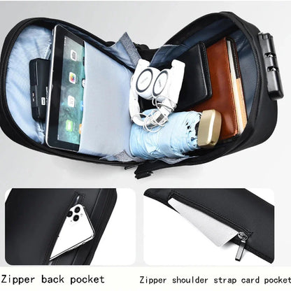 Men Anti-theft Multifunction Shoulder Waterproof Travel Messenger Crossbody Sling Chest Bag Pack For Male Women Female
