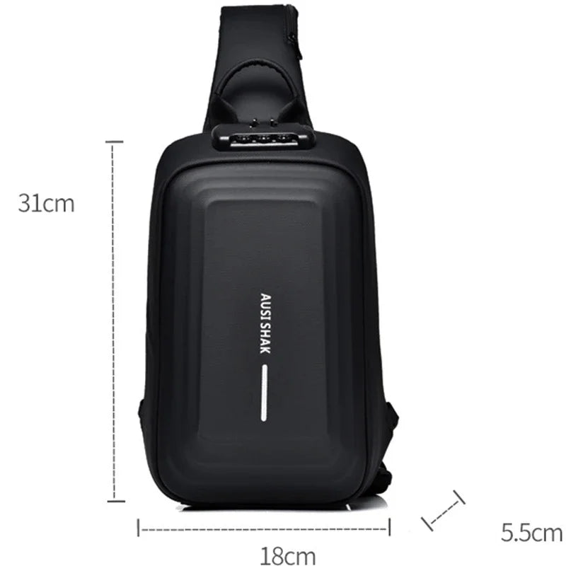 Men Anti-theft Multifunction Shoulder Waterproof Travel Messenger Crossbody Sling Chest Bag Pack For Male Women Female
