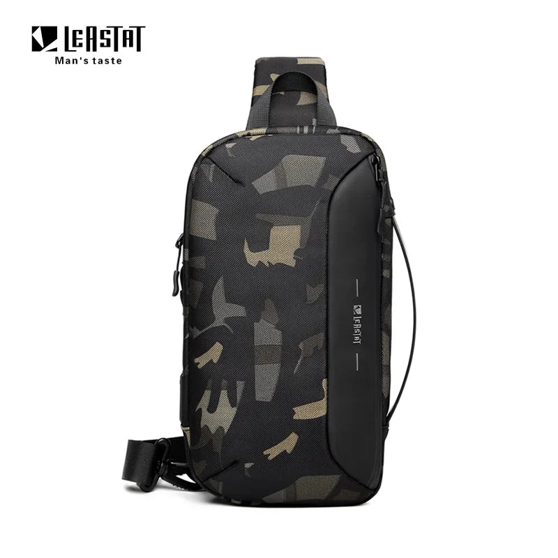 Men Anti-theft Multifunction USB Shoulder Bag Waterproof Travel Messenger Crossbody Sling Chest Bag Pack For Male Women Female