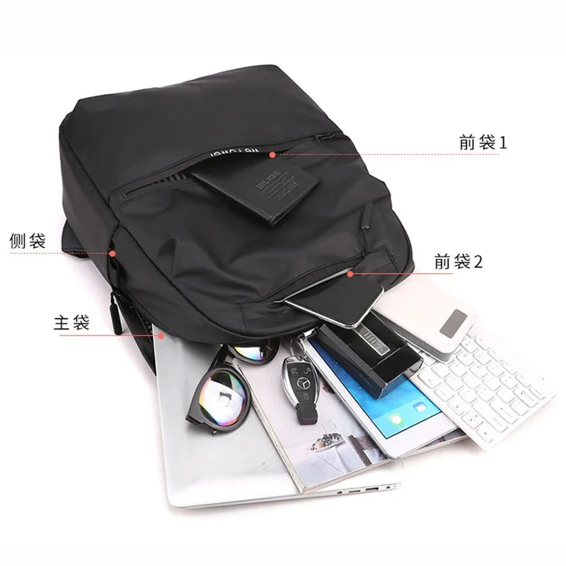 Men Backpack Book Camputer Rucksack Waterproof Nylon Military Travel Male Fashion Satchel Student Bags Knapsack