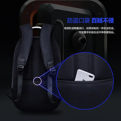 Men Backpack Fashion Waterproof School Travel Bag Backpack USB Business Backpacks Fit For 14 Inch Laptop