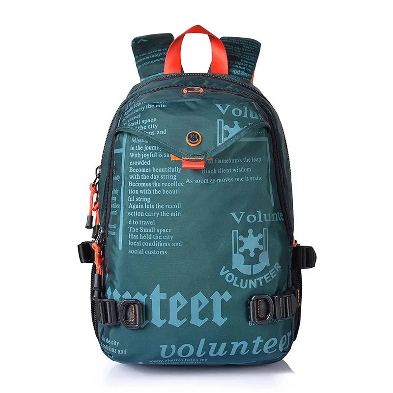Men Backpack For Riding Travel Water Bottle Bags Daypack 14" Computer Bag Book High Quality Waterproof Oxford Unisex Rucksack