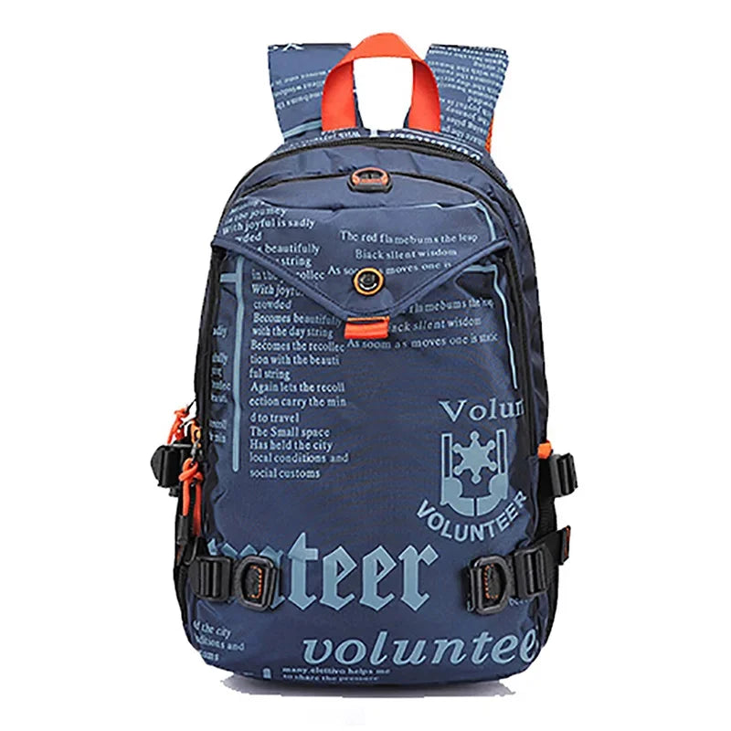 Men Backpack For Riding Travel Water Bottle Bags Daypack 14" Computer Bag Book High Quality Waterproof Oxford Unisex Rucksack